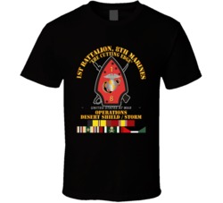 Usmc - 1st Bn, 8th Marines - Ds Sns W Svc T Shirt 31687374