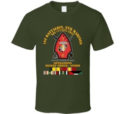 Usmc - 1st Bn, 8th Marines - Ds Sns W Svc T Shirt 31687404