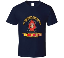 Usmc - 1st Bn, 8th Marines - Beirut Barracks Bombing W Svc T Shirt 31769089