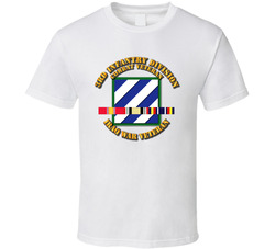 Army - 3rd Id - Iraq Vet W Svc Ribbons T-shirt 31770322