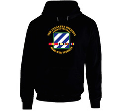 Army - 3rd Id - Iraq Vet W Svc Ribbons Hoodie 31770371