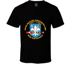 Army - 205th Mi Bde - Iraq Vet W Svc Ribbons T Shirt 31775428