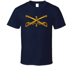 Army - 2nd Bn 5th Cavalry Branch Wo Txt T Shirt 32458629