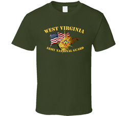 West Virginia - Arng W Flag - T-shirt 33460629