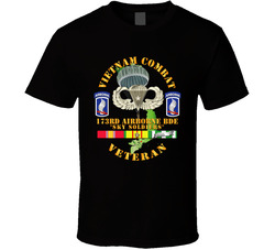 Army - Vietnam Combat Infantry Veteran W 173rd Airborne Bde Ssi V1 - T-shirt 34388709