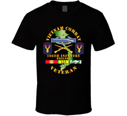 Army - Vietnam Combat Infantry Veteran W 196th Inf Bde Ssi V1 - T-shirt 34389728