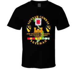 Army - Vietnam Combat Cavalry Veteran W 8th Engineer Bn - 1st Cav Div T Shirt 34663429