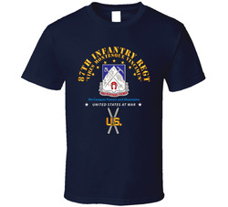 Army - 87th Infantry Regt - We Conquer W Ski Branch T Shirt 37772579