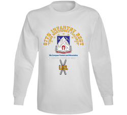 Army - 87th Infantry Regt - We Conquer W Ski Branch Long Sleeve 37772588