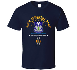 Army - 85th Infantry Regt - Fix Bayonets W Ski Branch T Shirt 37772618