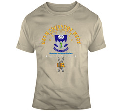 Army - 85th Infantry Regt - Fix Bayonets W Ski Branch T Shirt 37772620