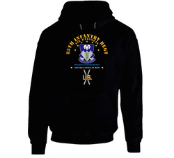 Army - 85th Infantry Regt - Fix Bayonets W Ski Branch Hoodie 37772622