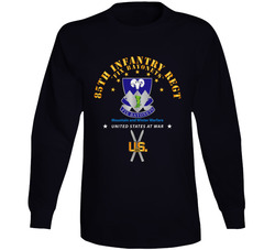 Army - 85th Infantry Regt - Fix Bayonets W Ski Branch Long Sleeve 37772628