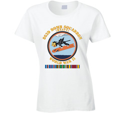 Aac - 863d Bomb Squadron - Wwii W Eur Svc Ladies T Shirt 37784502