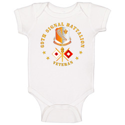 Army - 69th Signal Battalion - Veteran W Dui - Branch Baby One Piece 37994895