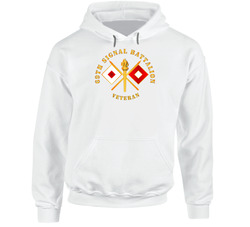 Army - 69th Signal Battalion - Veteran W Branch Hoodie 37994925