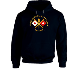 Army - 69th Signal Battalion - Veteran W Branch Hoodie 37994927