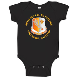 Army - 69th Signal Battalion - Fort Meade Maryland Baby One Piece 37994952