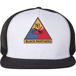 Trucker Hat - Wblack- 761st Tank Battalion Ssi W Name Tape T Shirt 37998241