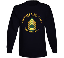 Army - Sergeant First Class - Sfc - Retired - Fort Benning, Ga Long Sleeve 38045346