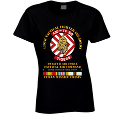 Usaf - 430th Tfs - 12th Af - Cuban Missile Crisis W Afem Cold Svc Ladies T Shirt 38051795