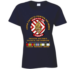 Usaf - 430th Tfs - 12th Af - Cuban Missile Crisis W Afem Cold Svc Ladies T Shirt 38051798