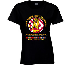 Usaaf - 430th Ee Combat Squadron - Kandahar Af, W Afghan Svc Ladies T Shirt 38051856