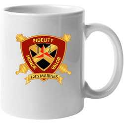 Usmc - 12th Marine Regiment Wo Txt Mug 38301372