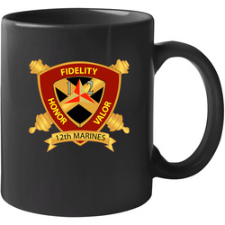 Usmc - 12th Marine Regiment Wo Txt Mug 38301373