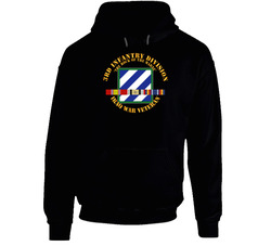 Army - 3rd Id - Iraq Vet - The Rock Of The Marne W Svc Ribbons Hoodie 38341541
