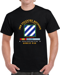 Army - 3rd Id - Korean War W Korea War Svc T Shirt 38348632