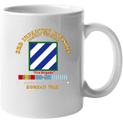 Army - 3rd Id - Korean War W Korea War Svc Mug 38348634