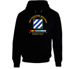 Army - 3rd Id - Korean War W Korea War Svc Hoodie 38348635