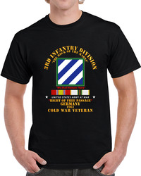 Army - 3rd Id - Right Of Passage - Germany W Cold War Svc T Shirt 38348657