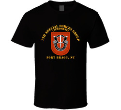 7th Special Forces Group W Flash - Fbnc T Shirt 38394895