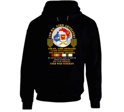 Army - 2nd Bn 33rd Artillery - 1st Inf Div - Frg W Globe - Cold Svc Hoodie 38412976