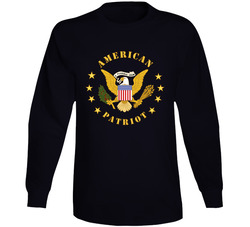 Govt - American Patriot W Color Eagle Center - Stars Long Sleeve T Shirt 38413001