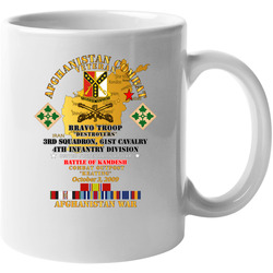 Army - Battle Kamdesh Cop Keating - 61st Cavalry W Afghan Svc Mug 38432979