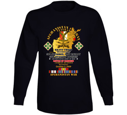 Army - Battle Kamdesh Cop Keating - 61st Cavalry W Afghan Svc Long Sleeve T Shirt 38432982