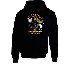 Army - Bravo Troop 2nd Squadron 17th Cav - 101st Airborne Div W Vn Svc Hoodie 38470144
