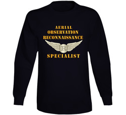 Army - Aerial Observation Recon Specialist W Badge Long Sleeve T Shirt 38470194