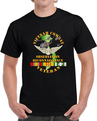 Army - Vietnam Combat Avn Vet Obs Recon Badge - Air Assault W Svc T Shirt 38470205
