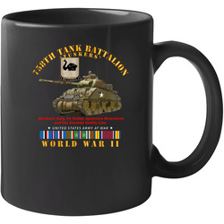 Army - 758th Tank Battalion - Tuskers W Tank Wwii Eu Svc Mug 38483807