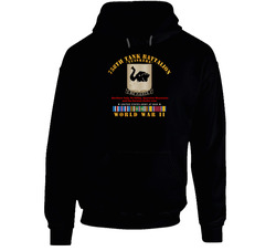Army - 758th Tank Battalion - Tuskers - Wwii Eu Svc Hoodie 38483828
