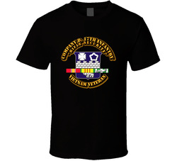 Company D, 17th Infantry (Rifle Security) w SVC Ribbon T Shirt 5787016