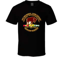 1st Squadron, 10th Cavalry w SVC Ribbon T Shirt 6885030