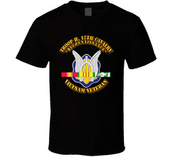 Troop H, 17th Cavalry w SVC Ribbon T Shirt 6914526