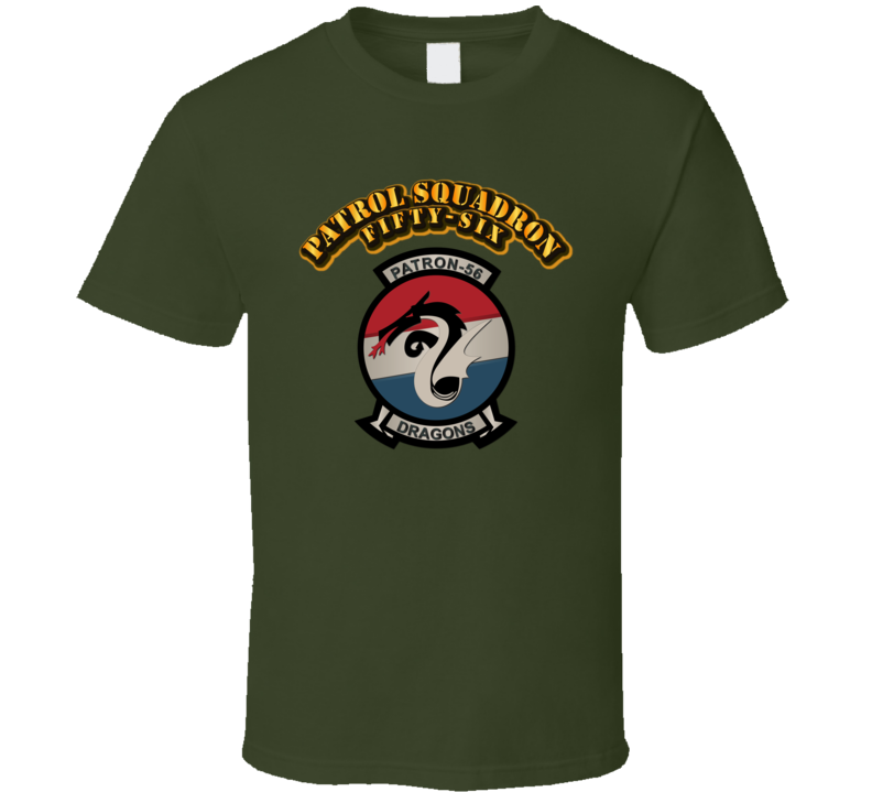 Patrol Squadron Fifty-Six (VP-56) with Text T Shirt