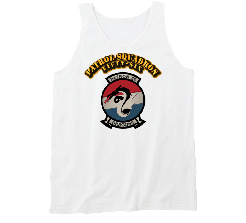 Patrol Squadron Fifty-Six (VP-56) with Text Tanktop
