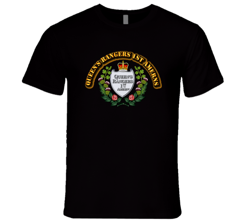 Queen's Rangers 1st Amerns with Text T Shirt
